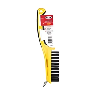 Hyde Wire Bristle Stripping Brush, 1-1/4 in x 5 in, With Scraper