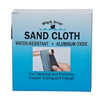Black Swan Sand Cloth, Aluminum Oxide, 120 Grit, Water Resistant, 6 x 5 x 8.75 in