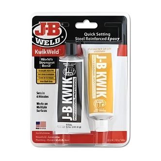 J-B Weld KwikWeld Pro Size Epoxy Adhesive, 2-Part, 10 oz, Dark Gray, 2/PK