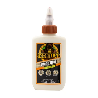 Gorilla Wood Glue, Ultimate, 8 oz, Waterproof, Interior/Exterior