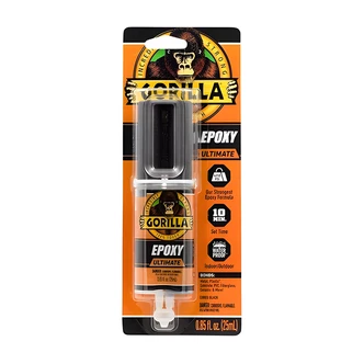 Gorilla Ultimate Epoxy, 25 mL, Black, 6/CT