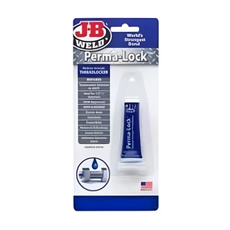 J-B Weld Perma-Lock Threadlocker, Blue, High Strength, 13 ml