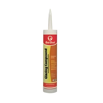 Red Devil Glazing Compound, Siliconized Acrylic, Water Based, 10.1 Fl Oz, 12/CS
