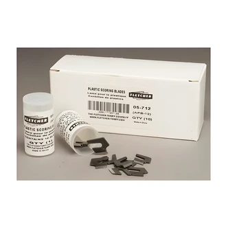 Fletcher Terry Plastic Cutter Blade, 10/PK, Scores Plastics And Acrylics Up To 1/4 In Thick, For F-3000