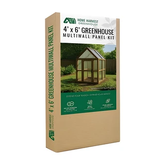 Amerilux International Home Harvest Greenhouse Kit, 4 ft x 6 ft, 6mm Polycarbonate Panels