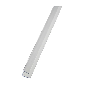 Amerilux International U-Channel, Clear, 6 mm, 8 ft, 10/CS