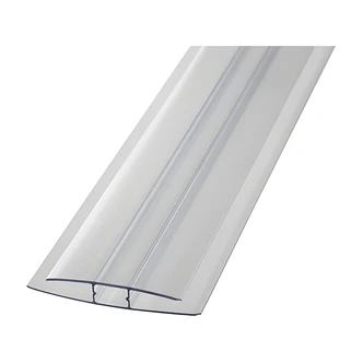 Amerilux International H-Channel, Clear, 6 mm, 8 ft, 10/CS