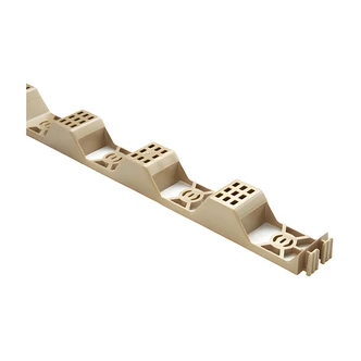Amerilux Plastic Closure Strips, Corrugated Roofing, Rigid Plastic, Tan, 24 in, 6/PK, 12 ft Coverage