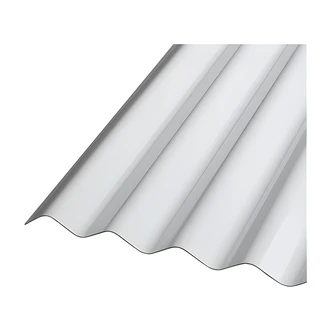 AmeriLux PVCLite Corrugated PVC Panel, White, 26" W x 8 ft, 10/CS