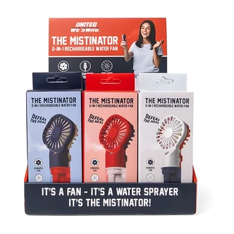 DM Merchandising, Personal Fan, 2-in-1 Rechargeable, Ultra Fine Water Mister, 4 Speed, USB-C, 5 in x 5 in x 5 in, 18/CS