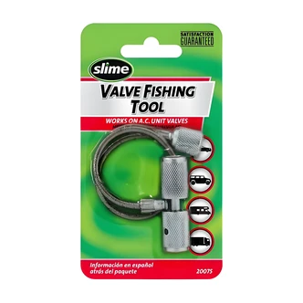 Slime Valve Fishing Tool, Valve Puller, Core Remover, Tire Deflator, Thread Cleaner, 6/PK