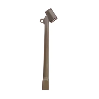 Wood Industries Dual Truck Tire Gauge, Chrome Plated ABS, Dual Offset Chuck Heads, 10-160 PSI, 6.5 W x 14.5 D x 5.25 H in