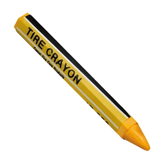 Highline-Warren Crayon Tire Marking, Yellow, Carded, 5/CT