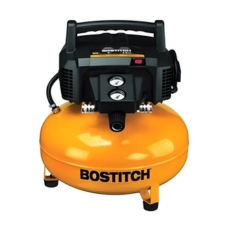 Bostitch Air Compressor, 6 gal, 150 PSI, Oil-Free, Quiet, High-Flow Regulator, Portable