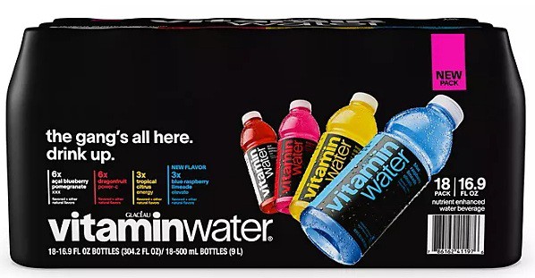 Glaceau Vitaminwater Variety Pack Nutrient Enhanced Water 16.9 fl. oz., 18 pk