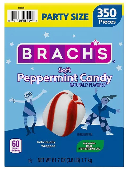 Brach's Soft Peppermint Candies, 350 pcs