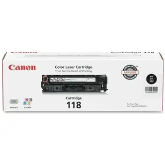 Canon 118BK, (CRTDG118BKVP) Toner Cartridge, Black, 3,400 Page Yield, for imageCLASS LBP7200CDN, LBP7660CDN, MF8350CDN, MF8380CDW, 2/PK
