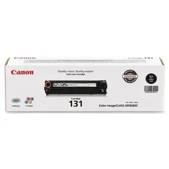 Canon 131 (CRTDG131BK) Toner Cartridge, Black, 1,400 Page Yield, Laser, for Canon ImageCLASS MF8280Cw