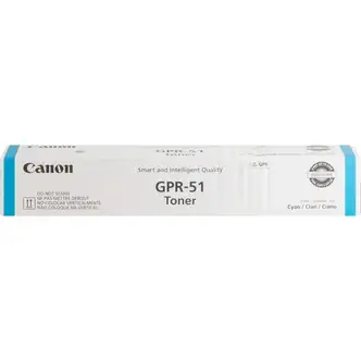 Canon GPR-51 (GPR51C) Toner Cartridge, Cyan, 21,500 Page Yield, for imageRunner Advance C250iF/C350iF