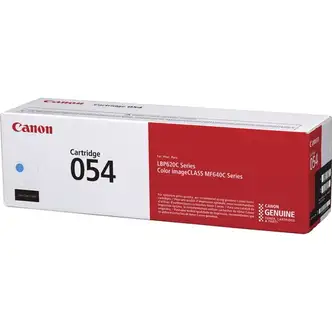 Canon 054 (CRTDG054C) Toner Cartridge, Cyan, 1,200 Page Yield, for imageCLASS LBP622Cdw, MF644Cdw