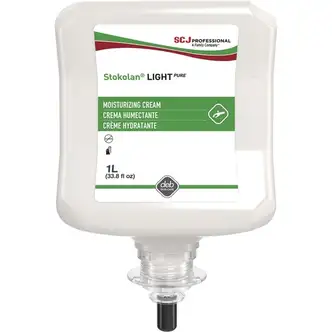 SC Johnson, Stokolan Skin Conditioner Refill, 1.06 qt, Non-Greasy Fragrance-Free Dye-Free, Dry/Sensitive, 6/CT