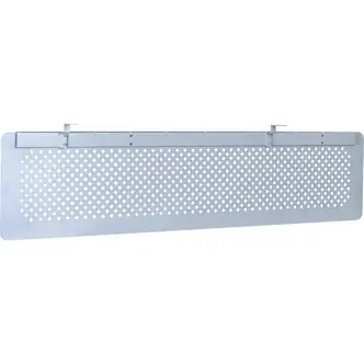 Boss Modesty Panel, Desktop, SS Series, 60" W x 0.20" D x 16" H, Aluminum, Silver, Perforated, for Simple System Desktops