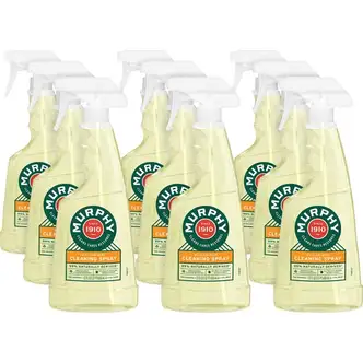 Murphy Oil Soap Wood Cleaner, Ready-To-Use Spray, 22 fl oz, Fresh Orange Scent, 9/CT