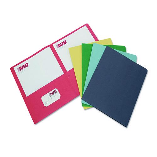 7510013162302, SKILCRAFT Double Pocket Portfolio, Accommodates (75) 11 x 8.5 Sheets, Assorted Colors, 25/Box