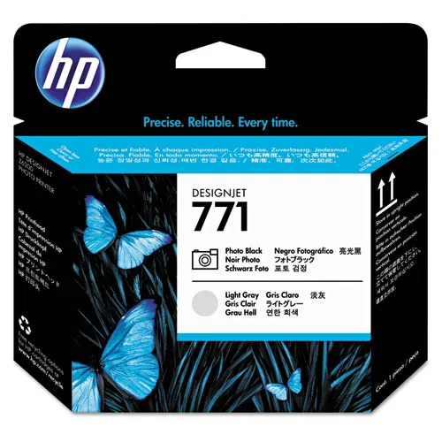HP 771 (CE020ACT) Light Gray/Photo Black Printhead, 24/Carton