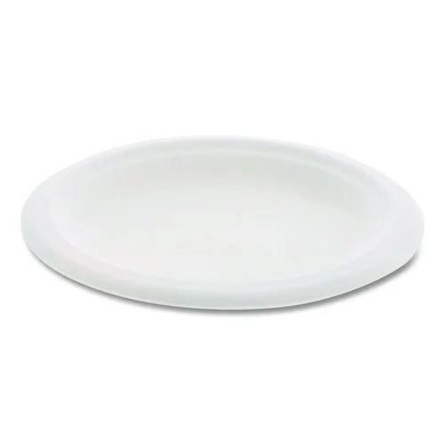 EarthChoice PFAS Free Compostable Dinnerware, Plate, Sugarcane, 6" dia, Natural, 1,000/Carton
