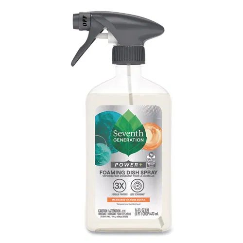 Foaming Dish Spray, Mandarin Orange Scent, 16 oz Bottle
