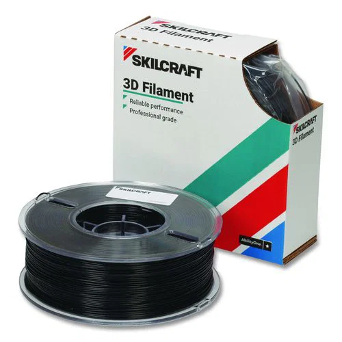 7045017057354, SKILCRAFT 3D Printer Acrylonitrile Butadiene Styrene Filament, 1 kg Spool, 2.85 mm, Black