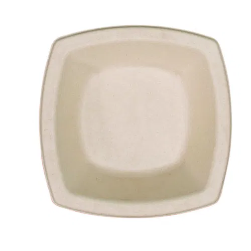 Compostable Molded Fiber Dinnerware, ProPlanet Seal, Bowl, 12 oz, Tan, 125/Pack