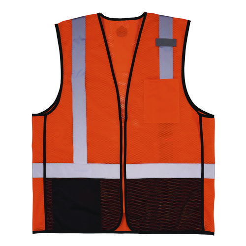 GloWear 8210Z Hi-Vis Class 2 Mesh Vest, 4X-Large to 5X-Large, Orange