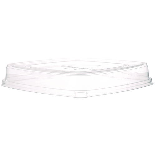 Lids for Regalia Sugarcane 160 oz Bowls, 12 x 12 x 1.9, Clear, 50/Carton