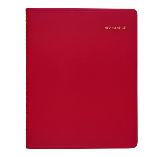 Fashion Monthly Planner, 11 x 9, Red/Gold Cover, 15-Month: Jan 2024 to March 2025