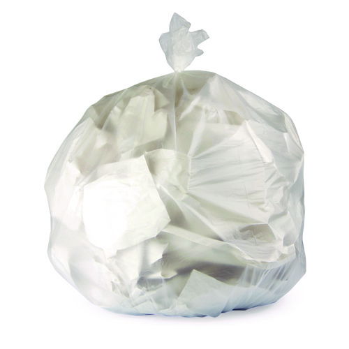 High-Density Waste Can Liners, 4 gal, 6 mic, 17" x 18", Natural, 2,000/Carton