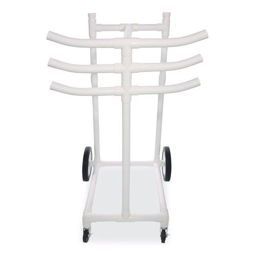Hoop Storage Rack, Plastic, 176 lb Capacity, 26 x 22 x 49, White