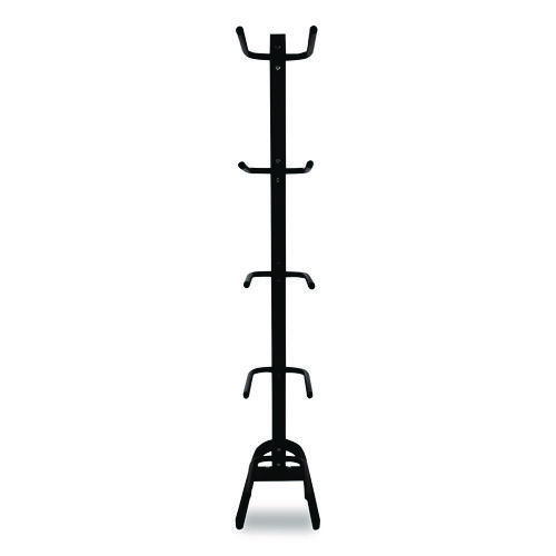 U-Ring Single Medicine Ball Tree, 23" x 22.5" x 64.5", Black
