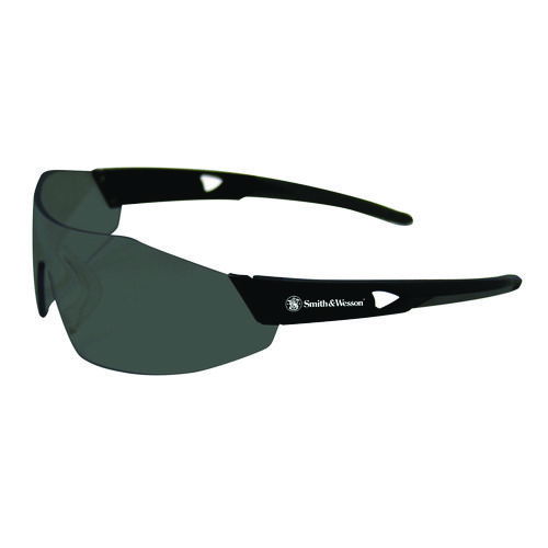 44 Magnum Safety Glasses, Black Frame, Black Lens, 12/Box