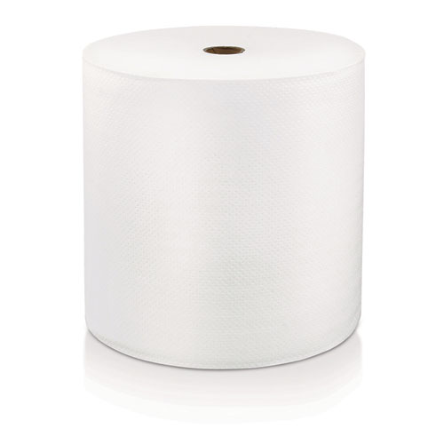 Hard Wound Roll Towel, 1-Ply, 7" x 800 ft, White, 6 Rolls/Carton