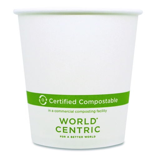 Paper Hot Cups, 10 oz, White, 1,000/Carton