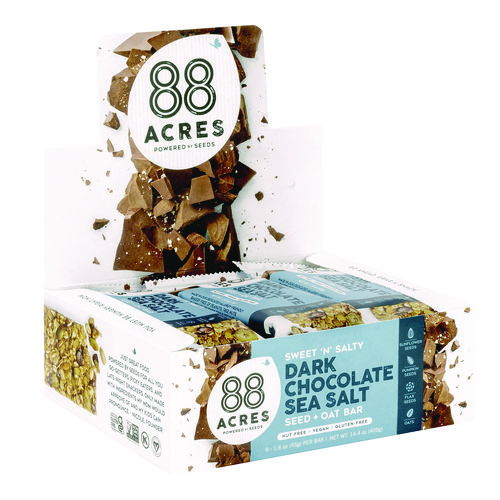 Sweet 'N Salty Gluten-Free Dark Chocolate Sea Salt Seed and Oat Bar, 1.6 oz Bar, 9/Box