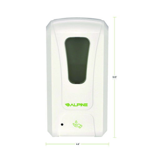 Wall Mount Automatic Foam Hand Sanitizer and Soap Dispenser, 40 oz, 4.48 x 6 x 11.1, White