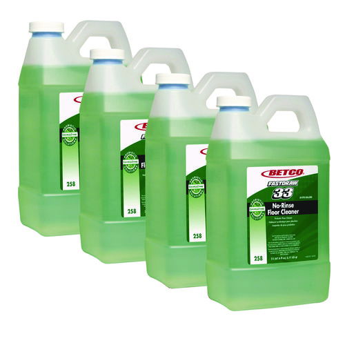 BioActive Solutions No-Rinse Floor Cleaner, Rain Fresh Scent, 2 L Bottle, 4/Carton
