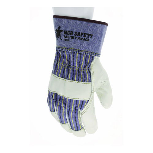 Mustang Grain-Leather-Palm Gloves, Medium, Dozen