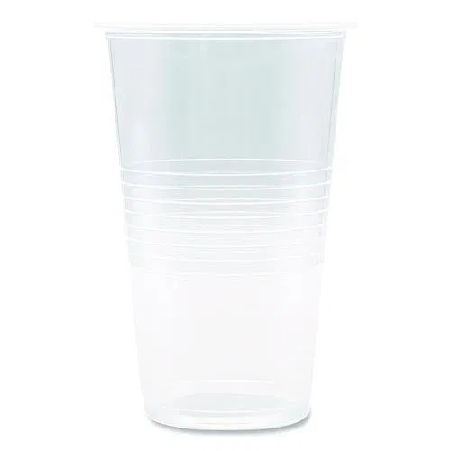 Translucent Plastic Cold Cups, 20 oz, Clear, 50/Pack