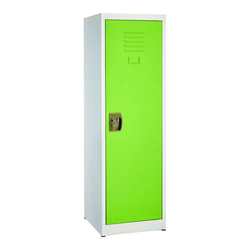 Steel Storage Locker, 1 Compartment, 15 x 15 x 48, Green