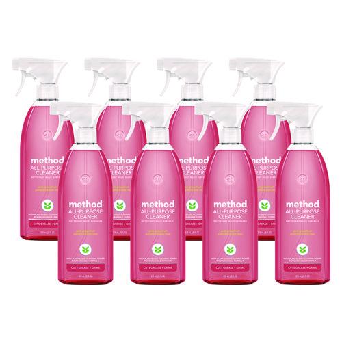 All Surface Cleaner, Pink Grapefruit, 28 oz Spray Bottle, 8/Carton