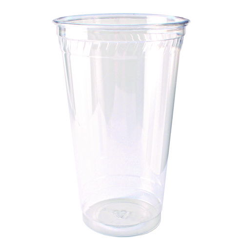 Kal-Clear PET Cold Drink Cups, 32 oz, Plastic, Clear, 25/Sleeve, 12 Sleeves/Carton